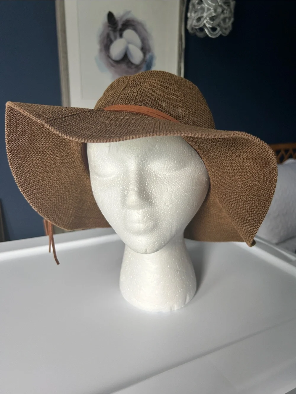 Marcus Adler NY Brown Open-Knit Packable Sun Hat – Like New